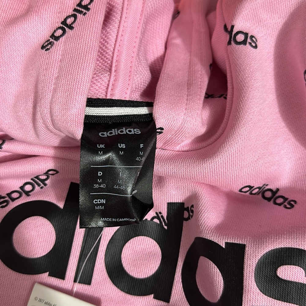 Adidas Women's Logo-Print Tunic Hoodie NWT Size M - Picture 3 of 5